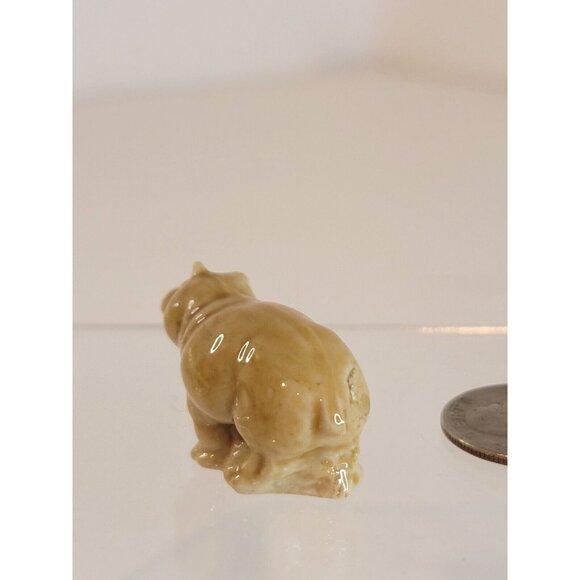 Wade England whimsie Tea Tiny Hippopotamus Figurine Ceramic Porcelain Miniature - Picture 3 of 7